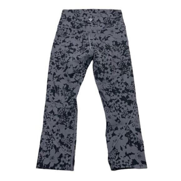 LULULEMON In Movement Crop Everlux 19" Efflorescent Nebula Black 4 - Picture 7 of 8